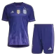 Men's Argentina Away World Cup Soccer Kit(Jersey+Shorts) 2022 - worldjerseyshop