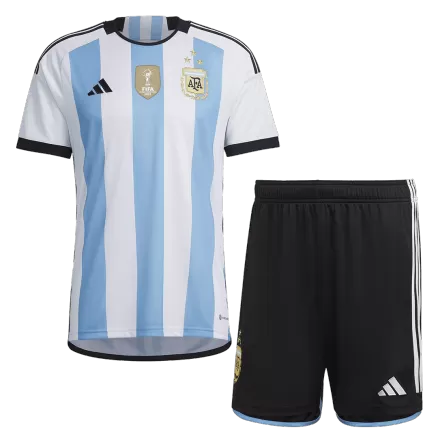 Men's Argentina Home Soccer Kit(Jersey+Shorts) 2022 - worldjerseyshop