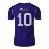 Men's Argentina Messi #10 Away World Cup Champion Edition Player Version Soccer Jersey 2022 - worldjerseyshop