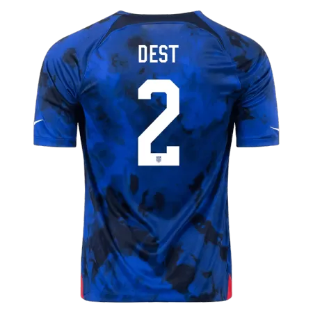 Men's USA DEST #2 Away World Cup Soccer Short Sleeves Jersey 2022 - worldjerseyshop
