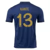 Men's France KANTE #13 Home World Cup Soccer Short Sleeves Jersey 2022 - worldjerseyshop