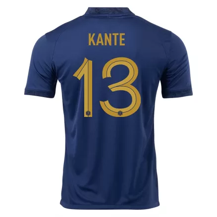 Men's France KANTE #13 Home World Cup Soccer Short Sleeves Jersey 2022 - worldjerseyshop