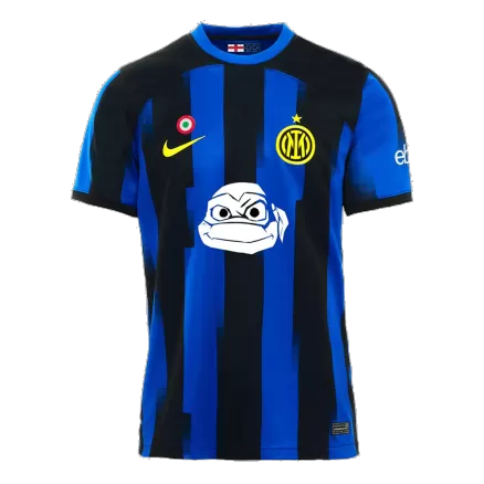 Men's Inter Milan X NINJA TURTLES Home Soccer Short Sleeves Jersey 2023/24 - worldjerseyshop