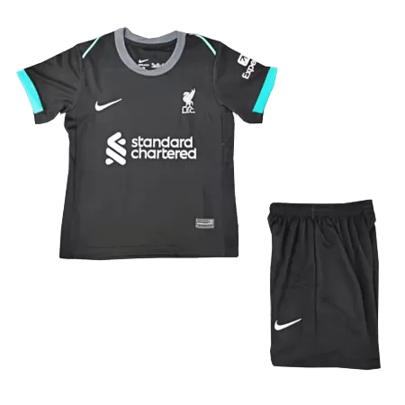 Kids Liverpool Away Soccer Jersey Kits(Jersey+Shorts) 2024/25 - worldjerseyshop