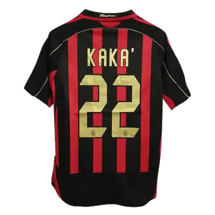 Men's AC Milan KAKA' #22 Retro Home Soccer Jersey 2006/07 - worldjerseyshop
