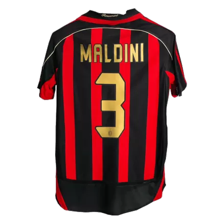 Men's AC Milan MALDINI #3 Retro Home Soccer Jersey 2006/07 - worldjerseyshop
