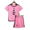 Kids Inter Miami CF Whole Kits Home Soccer Kit (Jersey+Shorts+Sock） 2024 - worldjerseyshop