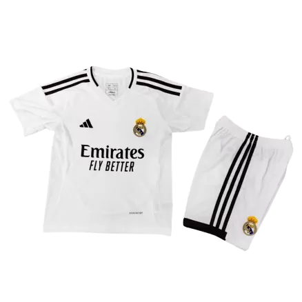 Kids Real Madrid Home Soccer Jersey Kits(Jersey+Shorts) 2024/25 - worldjerseyshop