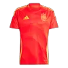 Men's Spain Home Soccer Whole Kits(Jerseys+Shorts+Socks) 2024 - worldjerseyshop