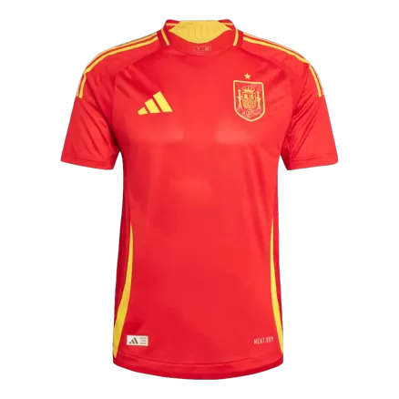 Men's Spain Home Player Version Soccer Jersey 2024 - worldjerseyshop