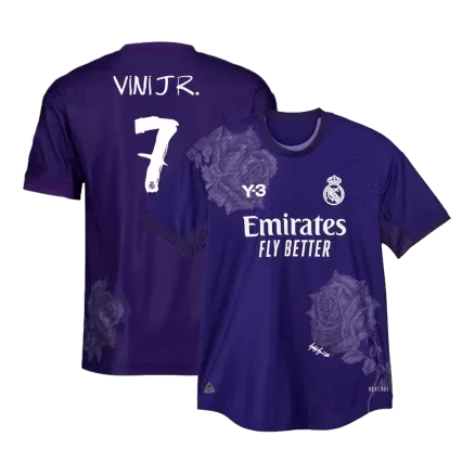 Men's Real Madrid VINI JR. #7 Fourth Away Player Version Soccer Jersey 2023/24 - worldjerseyshop