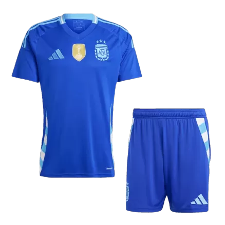 Men's Argentina Away Soccer Kit(Jersey+Shorts) 2024 - worldjerseyshop