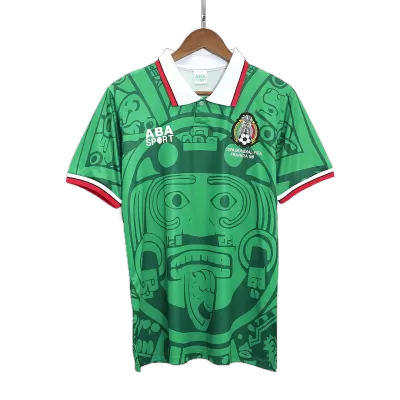 Men's Mexico Retro Home Soccer Jersey 1998 - worldjerseyshop