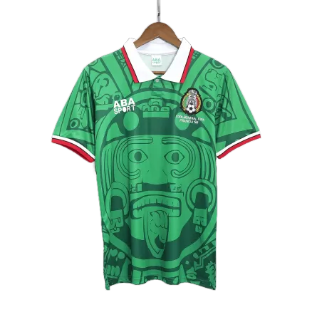 Men's Mexico Retro Home Soccer Jersey 1998 - worldjerseyshop