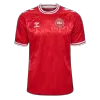 Men's Denmark Home Soccer Short Sleeves Jersey 2024 - worldjerseyshop