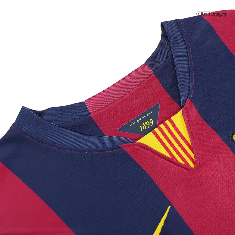 Men's Barcelona Retro Home Soccer Jersey 2014/15 - worldjerseyshop