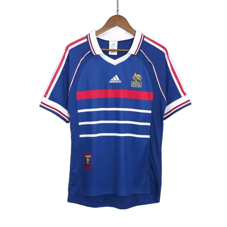 Men's France Retro Home Soccer Jersey 1998 - worldjerseyshop