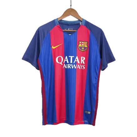 Men's Barcelona Retro Home Soccer Jersey 2016/17 - worldjerseyshop