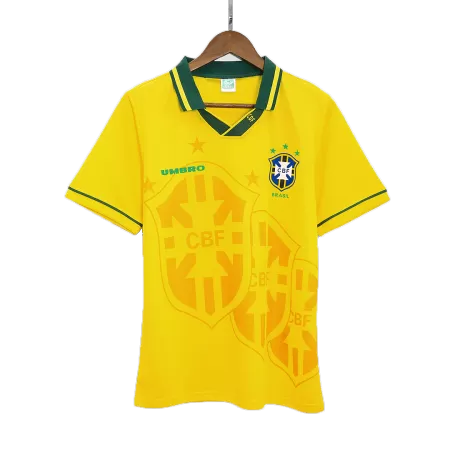 Men's Brazil Retro Home Soccer Jersey 1993/94 - worldjerseyshop