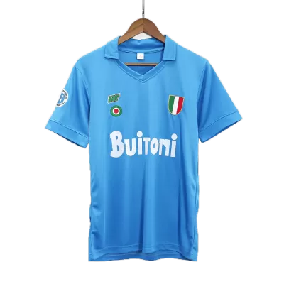 Men's Napoli Retro Home Soccer Jersey 1987/88 - worldjerseyshop