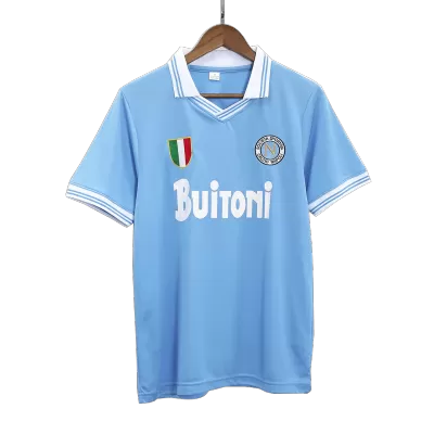 Men's Napoli Retro Home Soccer Jersey 1986/87 - worldjerseyshop