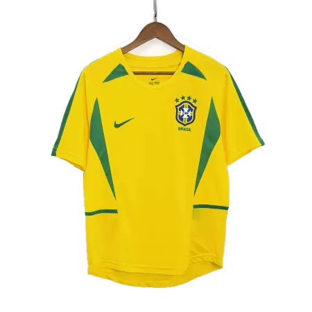 Men's Brazil Retro Home Soccer Jersey 2002/03 - worldjerseyshop