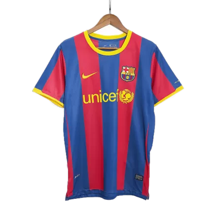 Men's Barcelona Retro Home Soccer Jersey 2010/11 - worldjerseyshop