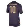 Men's England BELLINGHAM #10 Away Soccer Short Sleeves Jersey 2024 - worldjerseyshop