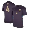 Men's England RICE #4 Away Soccer Short Sleeves Jersey 2024 - worldjerseyshop