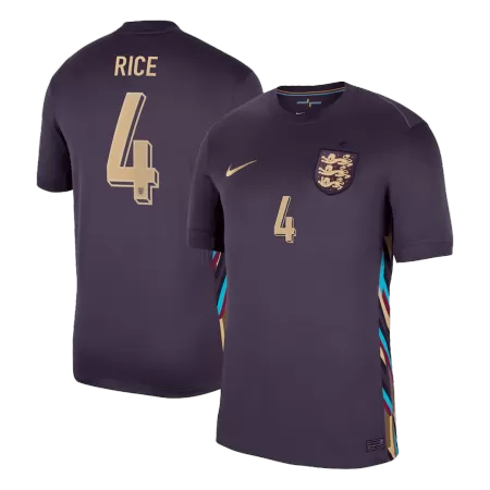 Men's England RICE #4 Away Soccer Short Sleeves Jersey 2024 - worldjerseyshop
