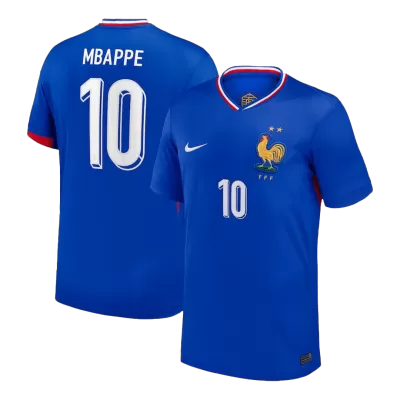 Men's France MBAPPE #10 Home Soccer Short Sleeves Jersey 2024 - worldjerseyshop