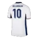Men's England BELLINGHAM #10 Home Soccer Short Sleeves Jersey 2024 - worldjerseyshop