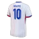 Men's France MBAPPE #10 Away Soccer Short Sleeves Jersey 2024 - worldjerseyshop