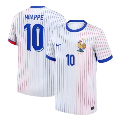 Men's France MBAPPE #10 Away Soccer Short Sleeves Jersey 2024 - worldjerseyshop