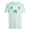 Men's Mexico CHICHARITO #14 Away Soccer Short Sleeves Jersey 2024 - worldjerseyshop