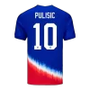 Men's USA PULISIC #10 Away Soccer Short Sleeves Jersey 2024 - worldjerseyshop