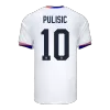 Men's USA PULISIC #10 Home Soccer Short Sleeves Jersey 2024 - worldjerseyshop