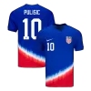 Men's USA PULISIC #10 Away Soccer Short Sleeves Jersey 2024 - worldjerseyshop