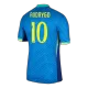 Men's Brazil RODRYGO #10 Away Soccer Short Sleeves Jersey 2024 - worldjerseyshop