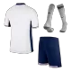 Kids England Whole Kits Home Soccer Kit (Jersey+Shorts+Sock） 2024 - worldjerseyshop