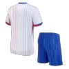 Kids France Away Soccer Jersey Kits(Jersey+Shorts) 2024 - worldjerseyshop