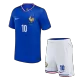 Kids France MBAPPE #10 Home Soccer Jersey Kits(Jersey+Shorts) 2024 - worldjerseyshop