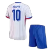 Kids France MBAPPE #10 Away Soccer Jersey Kits(Jersey+Shorts) 2024 - worldjerseyshop