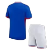 Kids France Home Soccer Jersey Kits(Jersey+Shorts) 2024 - worldjerseyshop