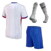 Kids France Whole Kits Away Soccer Kit (Jersey+Shorts+Sock） 2024 - worldjerseyshop