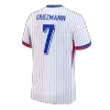 Men's France GRIEZMANN #7 Away Soccer Short Sleeves Jersey 2024 - worldjerseyshop