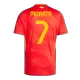 Men's Spain MORATA #7 Home Soccer Short Sleeves Jersey 2024 - worldjerseyshop