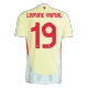 Men's Spain LAMINE YAMAL #19 Away Soccer Short Sleeves Jersey 2024 - worldjerseyshop