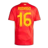 Men's Spain RODRIGO #16 Home Soccer Short Sleeves Jersey 2024 - worldjerseyshop