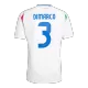 Men's Italy DIMARCO #3 Away Soccer Short Sleeves Jersey 2024 - worldjerseyshop